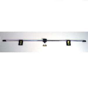 Pöydän kiinnityskiskosarja, kromattu 950 mm, halk.15 mm