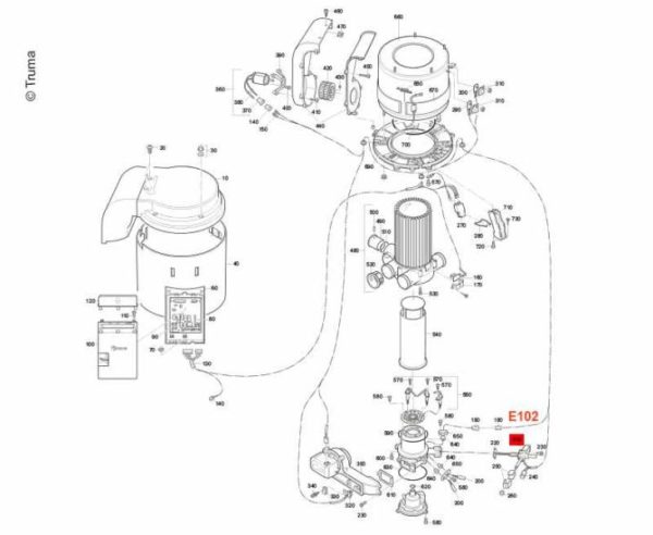 Venttiilin runko C3402, 30mbar-4158