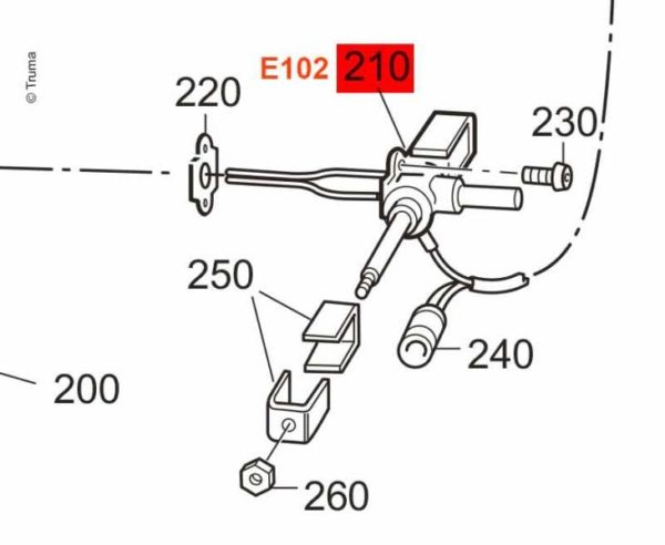 Venttiilin runko C3402, 30mbar-0