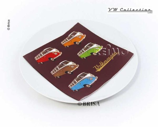 VW COLLECTION lautasliinat ":COLORED SAMBA":, 20 kpl.-4520