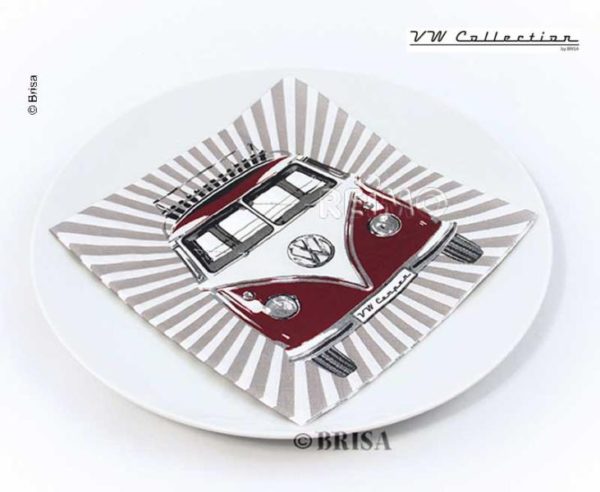 VW COLLECTION lautasliinat ":SAMBA STRIPES":, 20 kpl.-4524