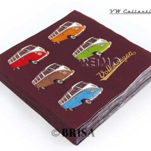VW COLLECTION lautasliinat ":COLORED SAMBA":, 20 kpl.-0