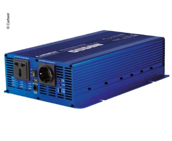 Carbest täys siniaalto invertteri 12/230V 3000W USB-0