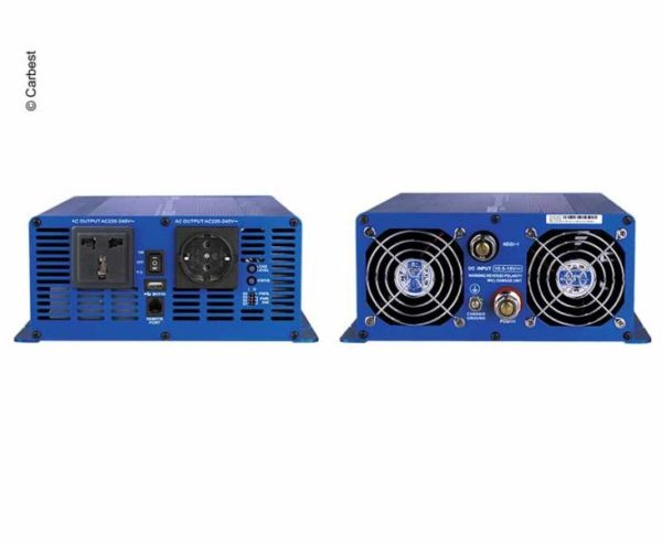 Carbest täysmodioitu siniaalto invertteri 12/230V 1500W USB-4567