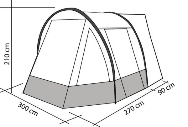 TOUR EASY 4 pakettiauton sivuteltta-4617