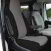 Istuinsuojat Ducato 2014-2025 mustaharmaa 2kpl - Image 3