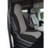 Istuinsuojat Ducato 2014-2025 mustaharmaa 2kpl