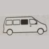 Liukuikkuna Crafter 17-24 oikea etu
