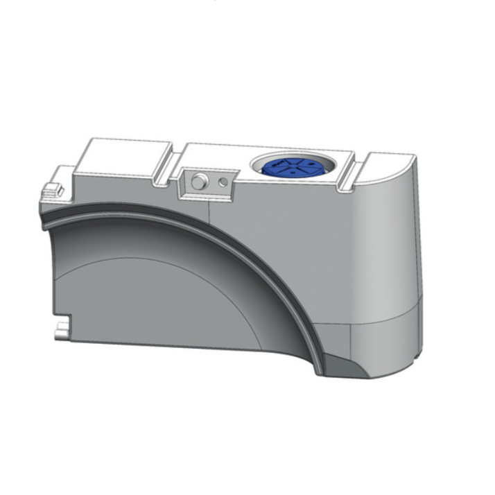 Raikasvesisäiliö pyöränkaaren päälle VW T5/6