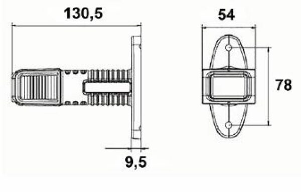 Sivuvalo puna/valkoinen led vas/oik 12-24v - Image 2