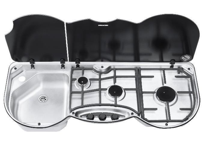 Thetford liesi-allas 353 3 liettä allas vasen 160x980x410mm - Image 2