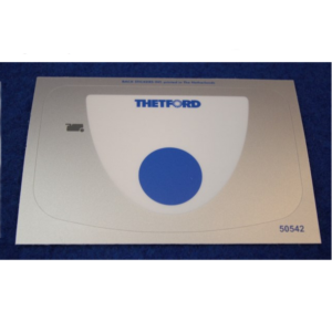 Thetford ohjauspaneelin tarra C250