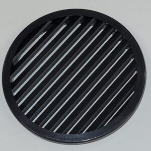 Tuuletusritilä pyöreä musta Ø65mm RAL 9004