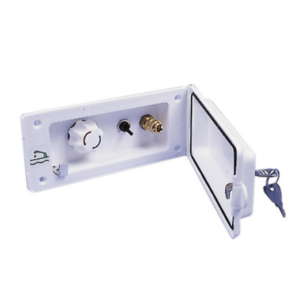 Veden ulosottorasia 157x67mm valkoinen