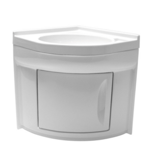 Kulmapesuallas 418x418x510 mm allaskaapilla