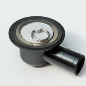 Altaan viemäriliitos +tulppa 90° Typ H