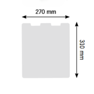 Leikkuulauta pesualtaan päälle 270x310mm