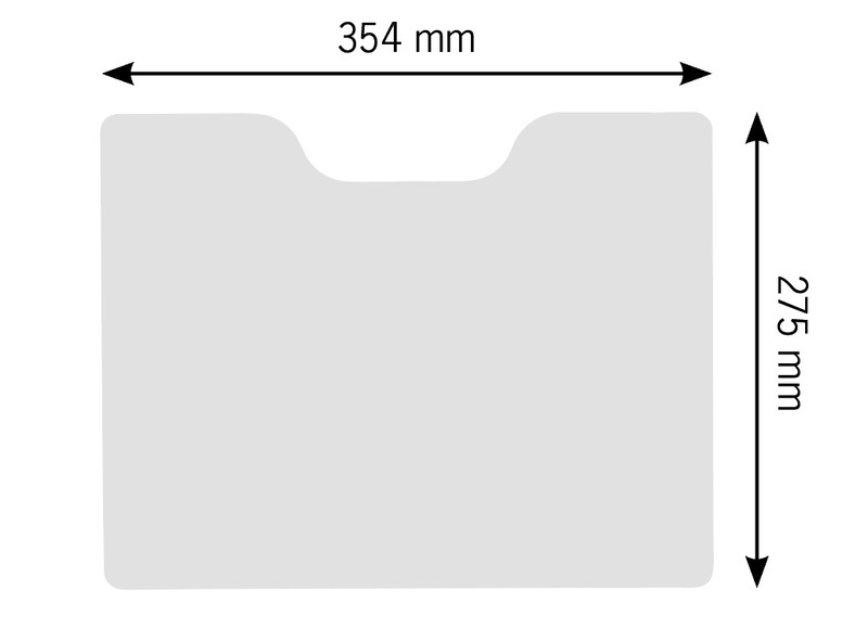 Leikkuulauta pesualtaan päälle 354x275mm - Image 2